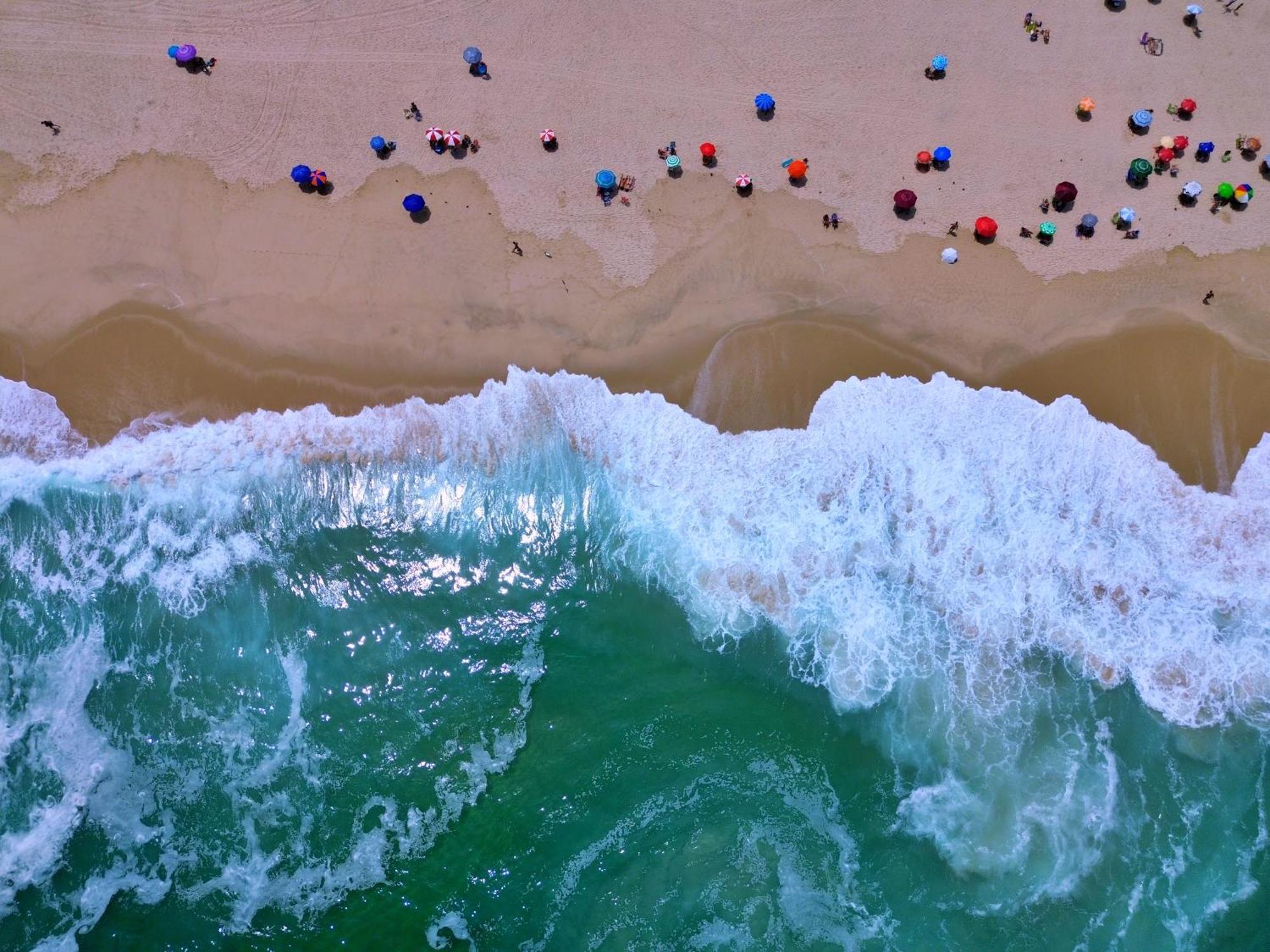 Mar E Serenidade Apto Frente Mar Do Recreio *